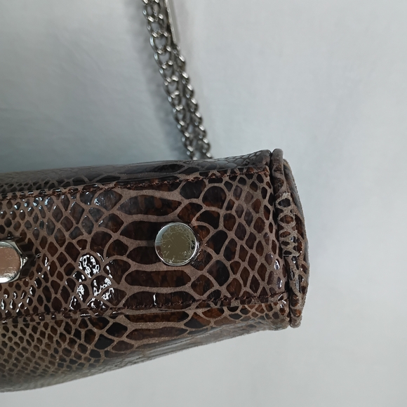 Rebecca Minkoff Brown Snake Print Crossbody Bag - Picture 8 of 14